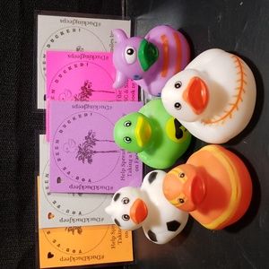 Lot of 5 Ducks with Laminated Ducking Tags! #DuckDuckJeep #DuckingJeeps